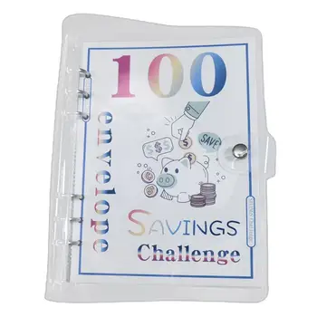 Экономия 100 конвертов Органайзер для переплета Challenge Бюджетный набор для переплета Money Challenge Экономия конвертов
